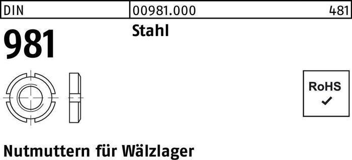 Produktbild Nutmutter DIN 981 KM12 M 60x2 Stahl