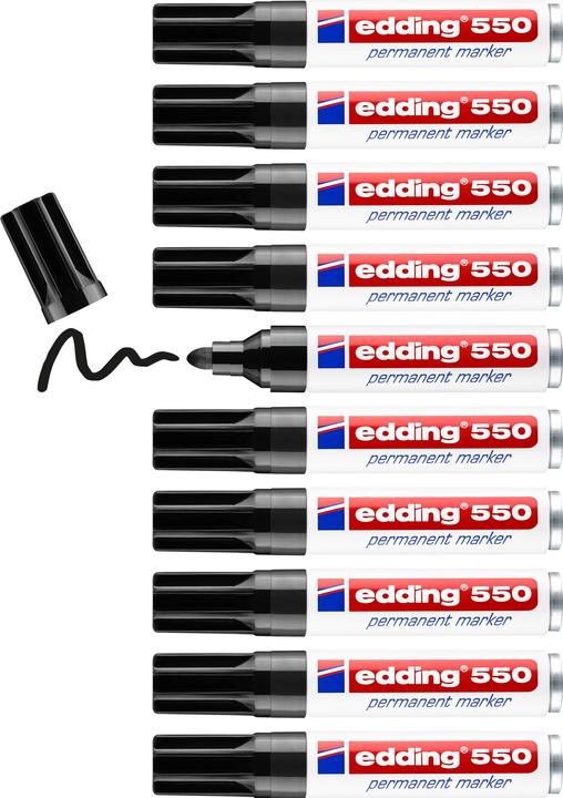 Actual product image Edding 550 (Black, 4 mm, 1 x)