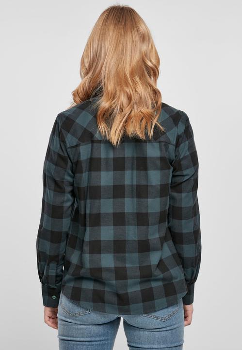 Actual product image Urban Classics Ladies Turnup Checked Flannel Shirt - 1180 (4XL)