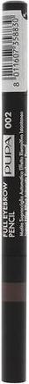 Actual product image Pupa Milano Full Eyebrow Pencil 002 Brown 0.2g (Brown)