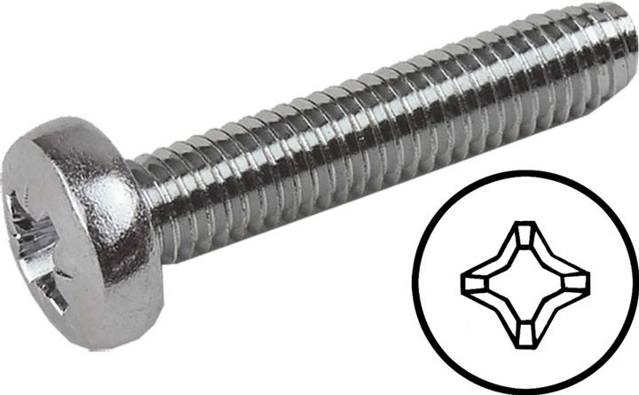 Produktbild Modellbau Lindinger linsenkopfschrauben kreuzschlitz m2,5/5mm edelstahl rostfrei 10stk. (10 Schrauben pro Stück)