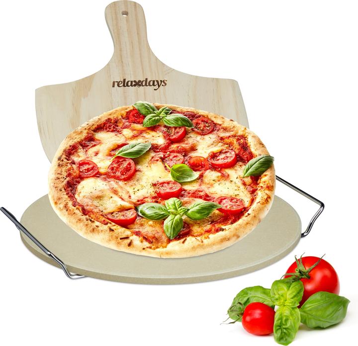 Actual product image Relaxdays Pizza stone set
