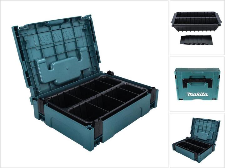 Actual product image Makita Makpac 1 + Vario insert with 2 compartments ( P-83680 ) for hand tools (1 pieces)