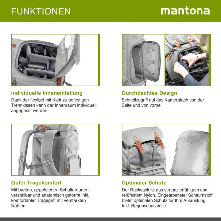 Produktbild mantona Luis (Fotorucksack, 19 l)