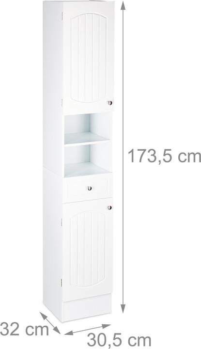 Actual product image Relaxdays Bathroom (30.5 x 32 x 173.5 cm)