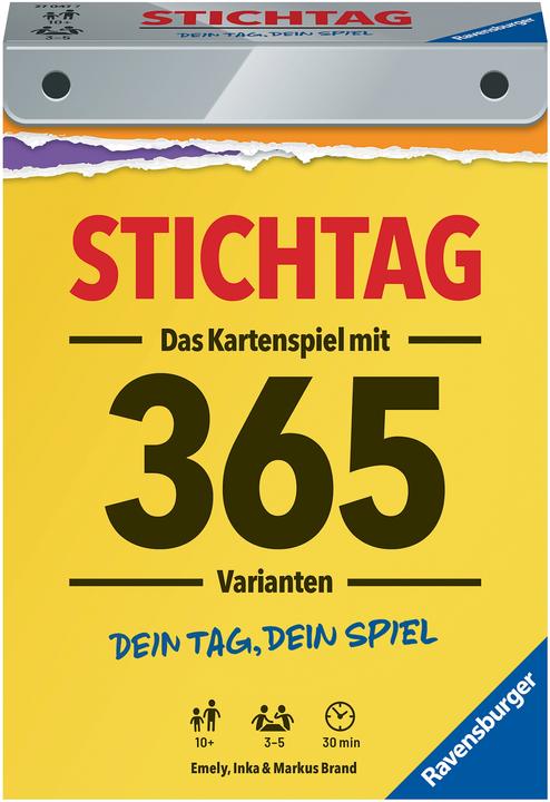 Immagine prodotto Ravensburger RAV27047 - Deadline Your Day - Your Game, da 3 a 5 giocatori dai 12 anni in su (edizione EN) (Tedesco)