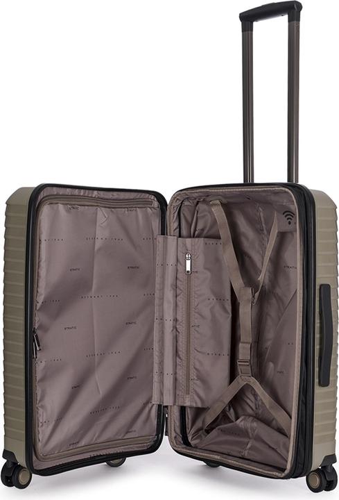 Produktbild Stratic Bright+ 4 Rollen Trolley M 66 cm mit Dehnfalte (73 l, M (50 - 90l))