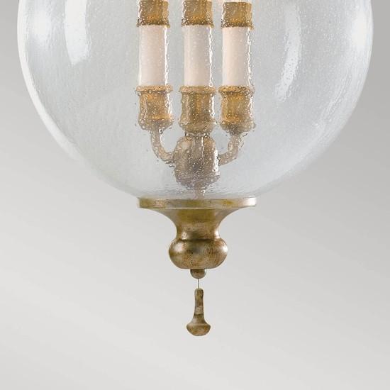 Produktbild Elstead Lighting Argento Hängeleuchte E14 3-fach Oxidiertes Blattsilber (E14)