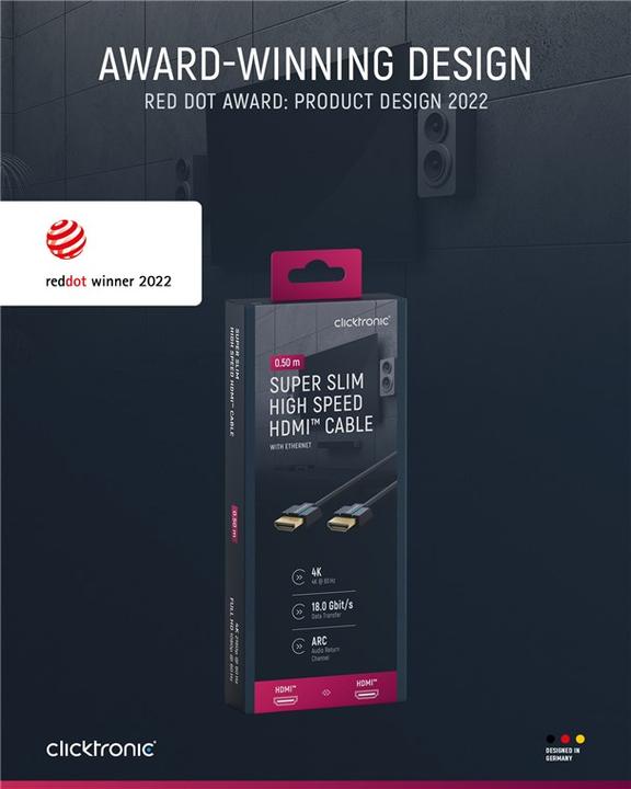 Immagine prodotto clicktronic HDMI (Typ A) — HDMI (Typ A) (0.50 m, HDMI)