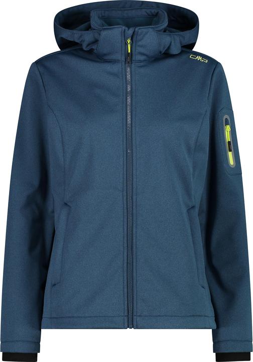 Actual product image CMP Campagnolo Women's Jacket Zip Hood Melange Softshell (38, S)