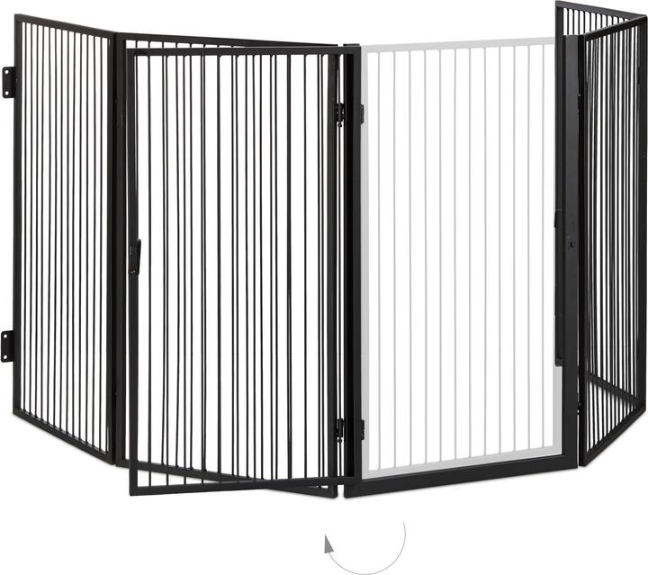Actual product image Relaxdays Fireplace guard (220 x 1.5 x 76 cm)