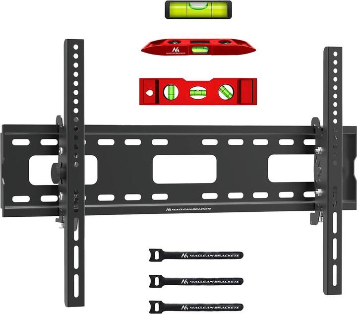 Actual product image Maclean TV mount max VESA 600x400 32-90 80kg Tilt adjustment +15°-15° MC-421 (Wall, 90", 80 kg)