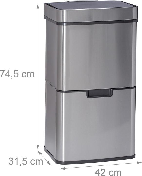 Immagine prodotto Relaxdays Sistema di separazione dei rifiuti (49 l)