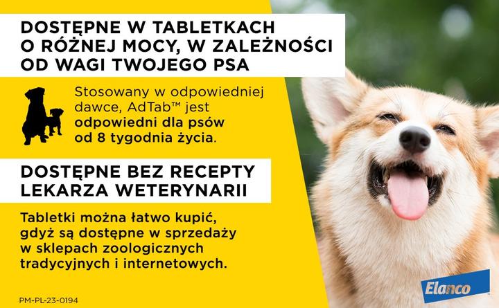 Produktbild Elanco AdTab Floh- und Zeckentabletten für Hund (>5 5-11 kg) - 1x 225mg (1 Stk., 0.23 g)