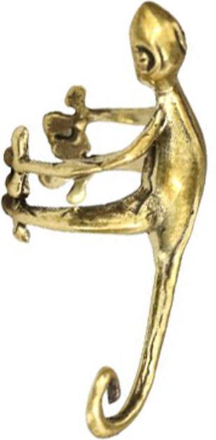 Actual product image Star Piercing Ear Cuff vergoldet Gecko
