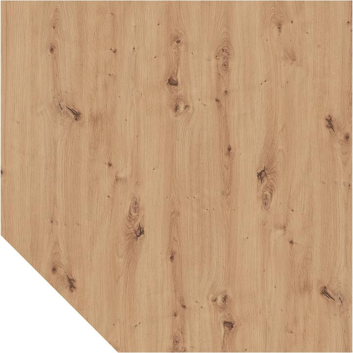 Actual product image Interlinking top trapezoidal/STF knotty oak/silver