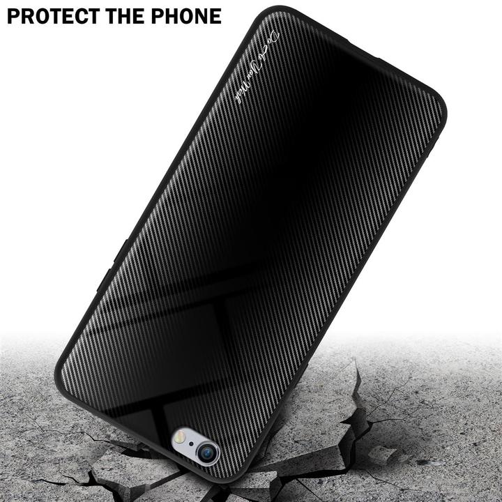 Produktbild Cadorabo TPU Gestreiftes Glas Cover (Apple iPhone 6 Plus)