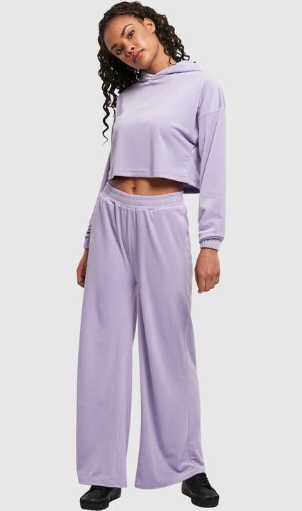 Image du produit Urban Classics Sweat à capuche croisé en velours pour femmes (4XL)