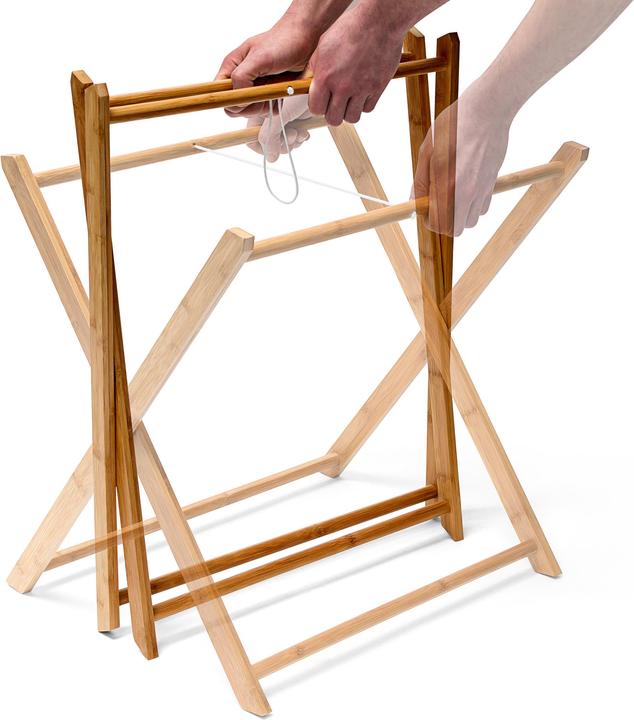 Actual product image Relaxdays Bamboo tray table