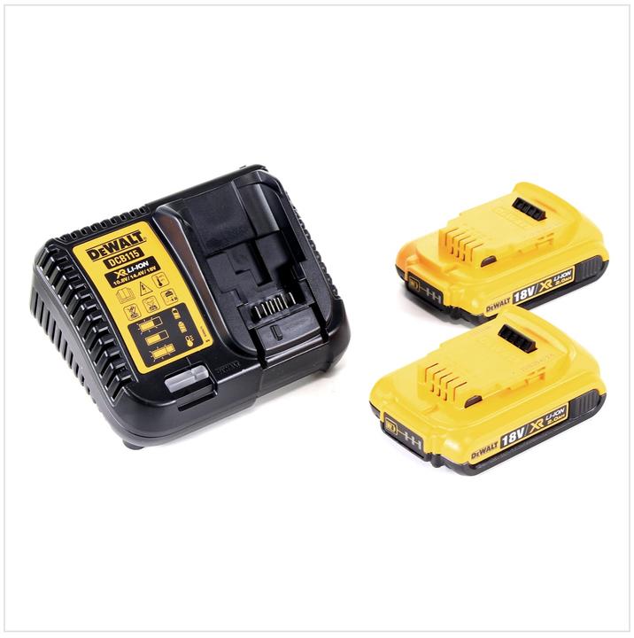 Image du produit DeWalt DCG 405 D2 18 V 125 mm Meuleuse sans fil Brushless avec boîtier TStak + 2x Batteries 2 Ah + C (125 mm)