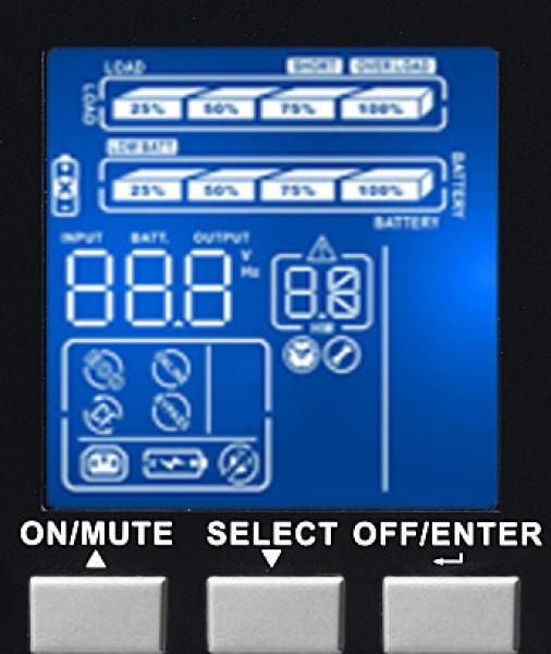Produktbild Infosec Onduleur E3 PRO RT 2000 VA (2 VA, 1800 W, Online-Doppelwandler USV)
