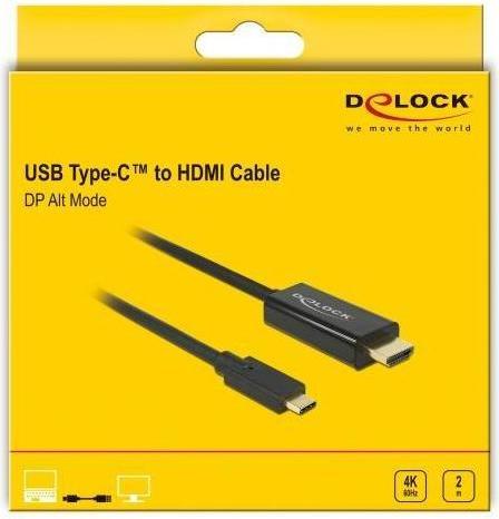 Immagine prodotto Delock Thunderbolt 3| USB Typ C — HDMI (Typ A) (2 m, USB tipo C, HDMI)