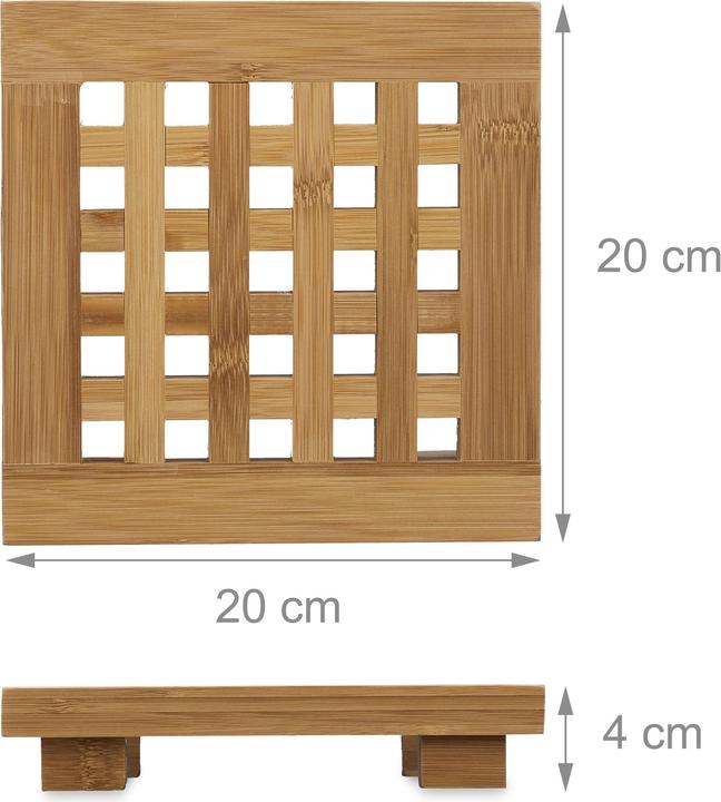 Actual product image Relaxdays Coaster set (2 x, Pan coaster)