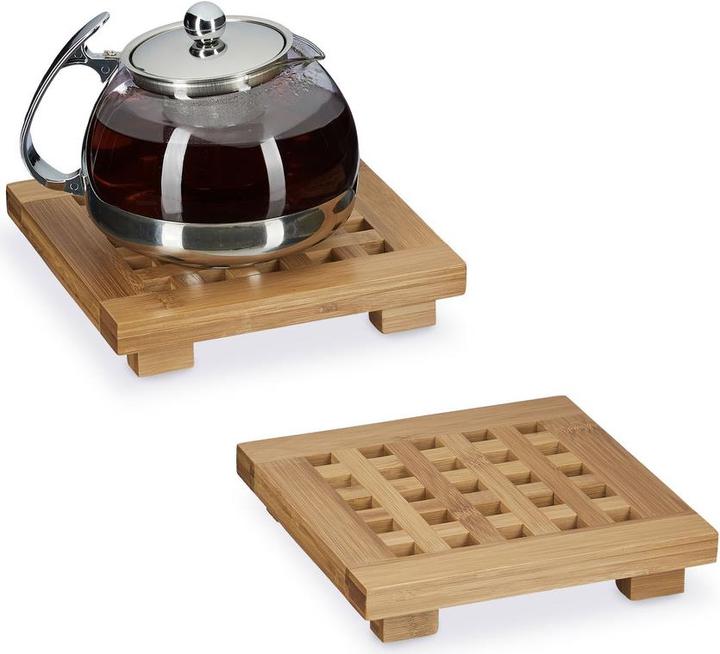 Relaxdays Untersetzer Set (2 x, Pfannenuntersetzer)
