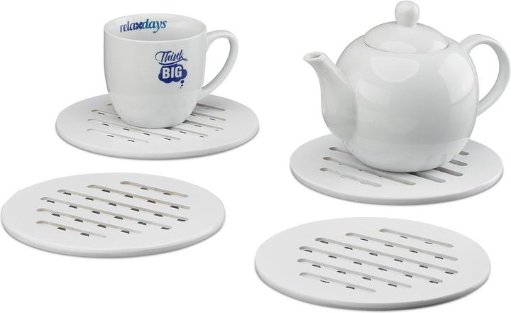 Produktbild Relaxdays Bambus Topfuntersetzer (1 x, Pfannenuntersetzer)