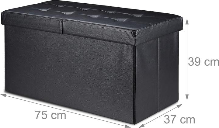 Image du produit Relaxdays Banquette, espace de rangement (75 cm)