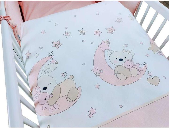 Image du produit Kuli-Muli Parure de lit bébé ours rose 100/135 (100 x 135 cm, 40 x 60 cm)