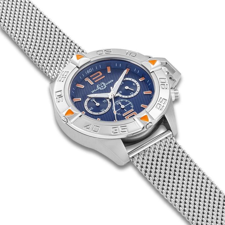 Produktbild Spears & Walker Quarzuhr Varus II Edelstahl Silber - 34084 (Chronograph, 49 mm)