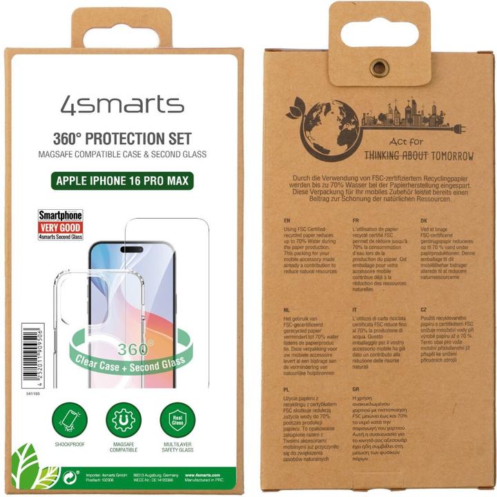 Produktbild 4smarts 360° Premium Protection Set (1 Stück, Apple iPhone 16 Pro Max)