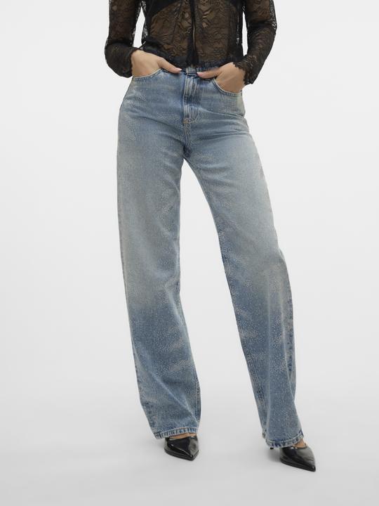 Produktbild Vero Moda VMTESSA Hohe Taille Weiter Beinschnitt Jeans Weit geschnitten (W31/L32)