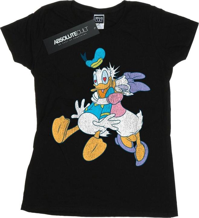 Disney Donald And Daisy Duck Kiss TShirt (L)