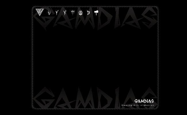 Actual product image Gamdias Mouse pad, GMM2300, Black, Size: 350 x 280 x 4 mm (M)