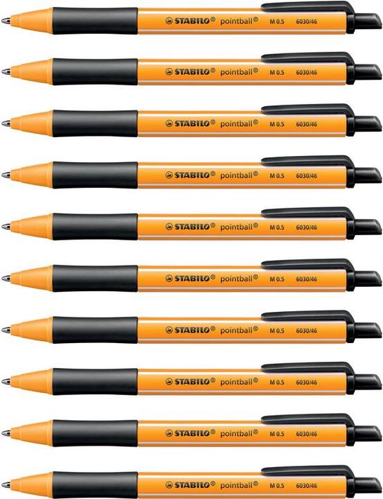 Immagine prodotto STABILO biro retrattili pointball (Nero, 1 x)
