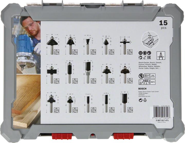 Immagine prodotto Bosch Professional Zubehör Set di frese a mano libera.