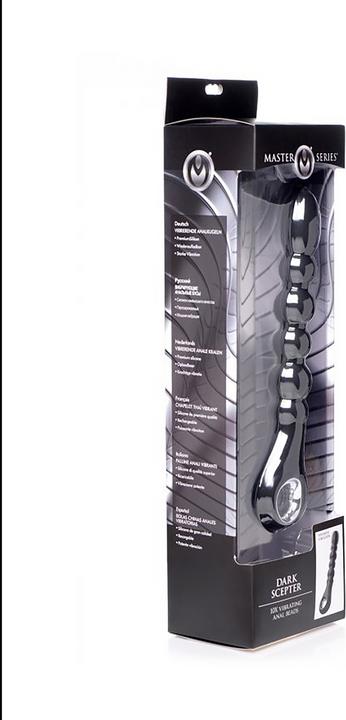 Produktbild Master Series Dark Scepter 10x Vibrating Silicone Anal Beads