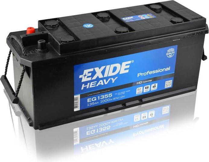 Immagine prodotto Exide EG1353 Batteria professionale pesante per camion (135 Ah)