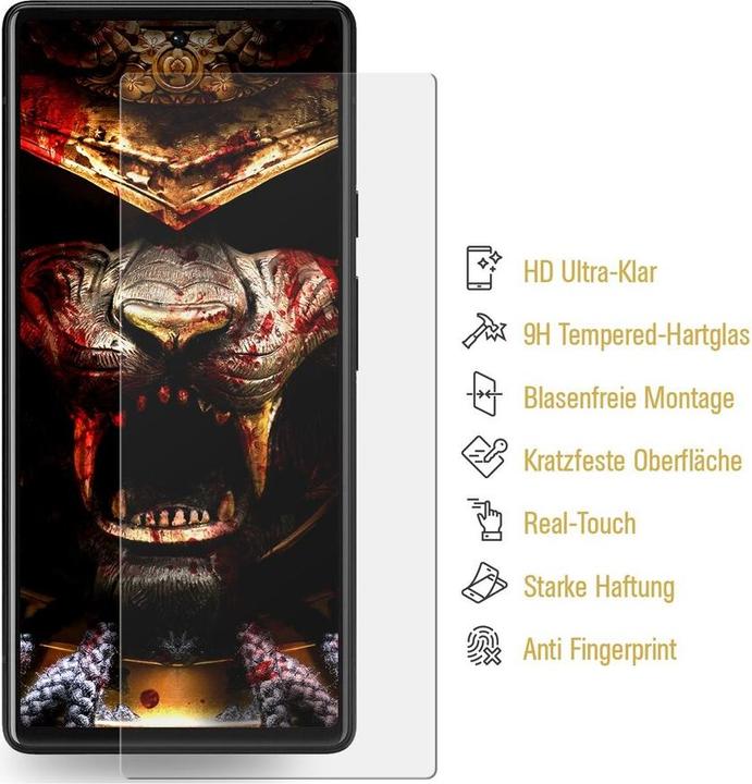Produktbild Protectorking 2x 3D A++ echtes Tempered 9H Panzerhartglas KLAR (2 Stück, Google Pixel 6a)