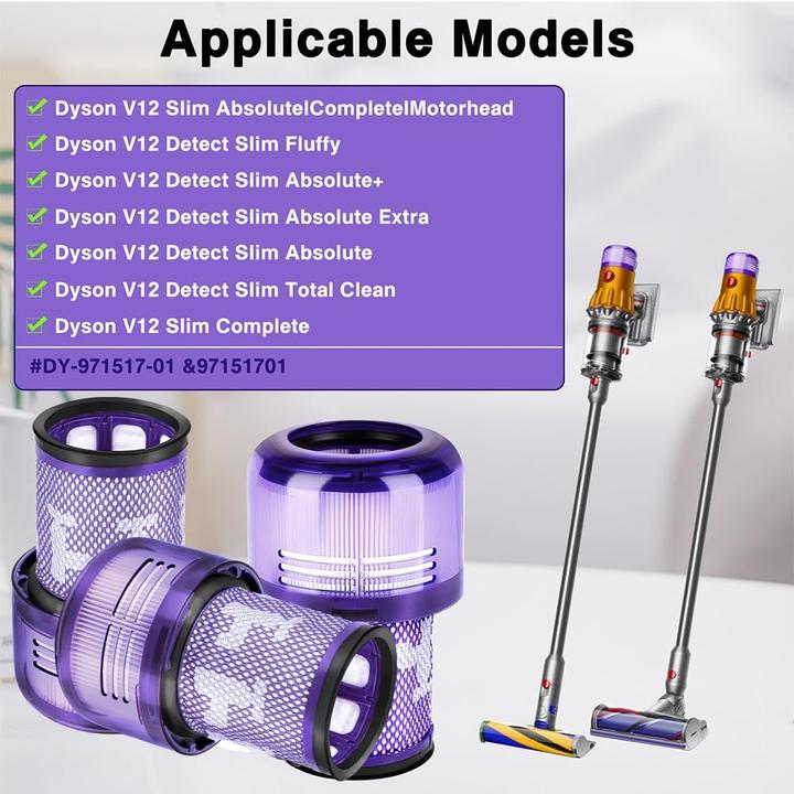 Actual product image Chuancheng 4-teiliges HEPA Filter-Set für Dyson V12