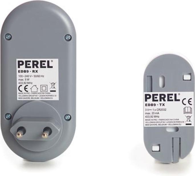 Produktbild Perel Funkklingel Komplett-Set Mit Optischer Anzeige (Funk)