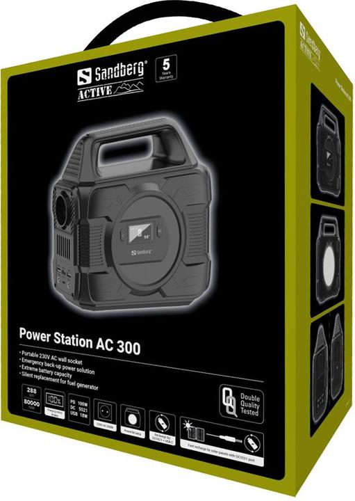 Immagine prodotto Sandberg Centrale elettrica 300 (296 Wh, 2.90 kg)
