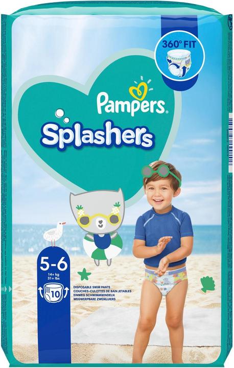 Image du produit Pampers Splashers (Taille 5, Taille 6, Pack, 10 pièce(s))