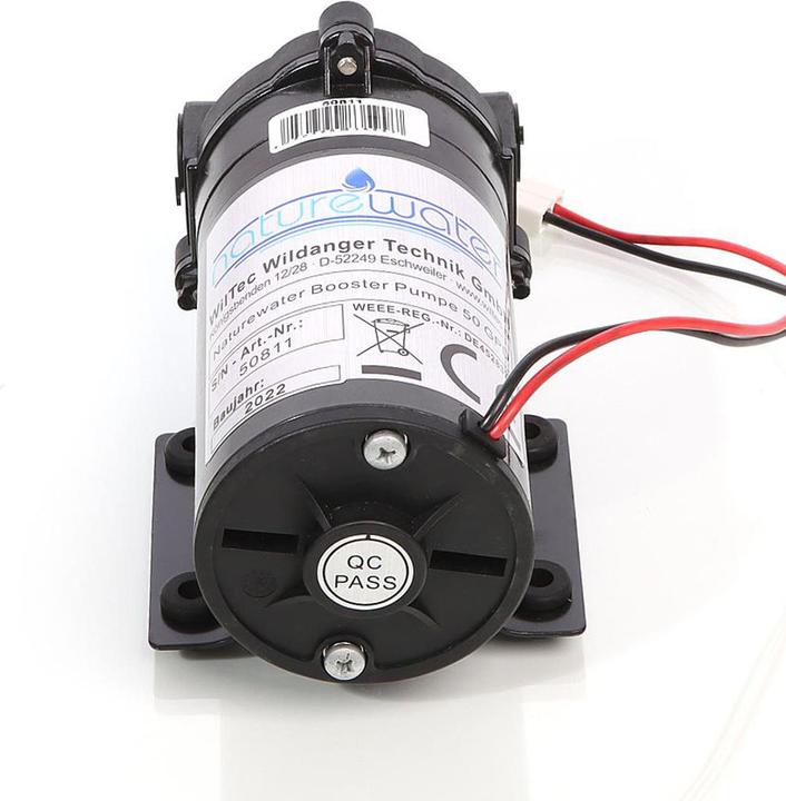 Produktbild Naturewater Druckerhöhungspumpe 50 GPD (190 l) Booster Pumpe 24W Umkehrosmose (Boosterpumpe)