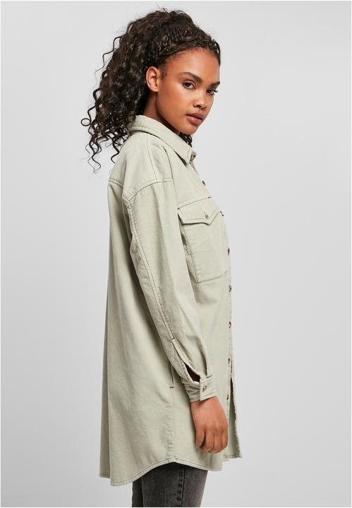 Actual product image Urban Classics Ladies Long Corduroy Overshirt (S)