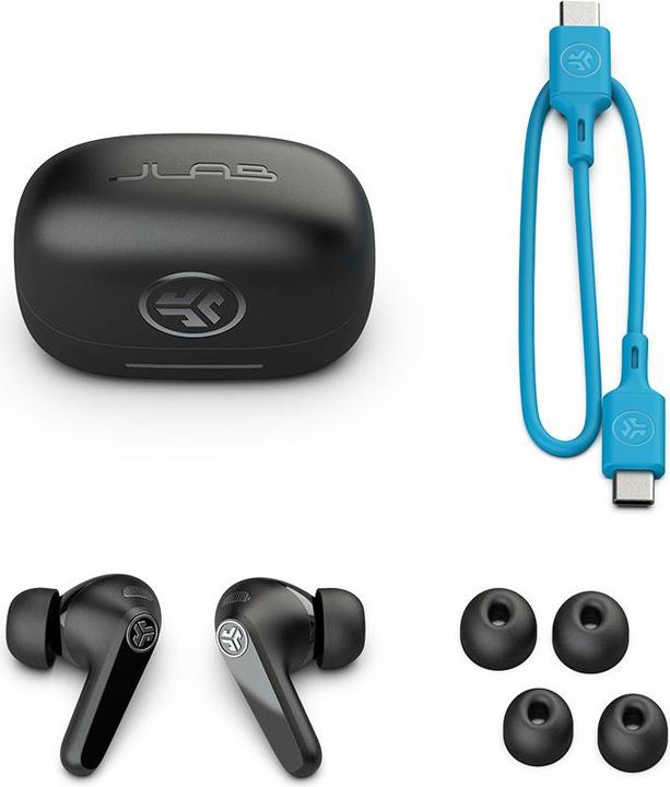 Productafbeelding JLab Audio JLAB JBuds Pods ANC TWS Headphones black (ANC, 56 h, Draadloze)