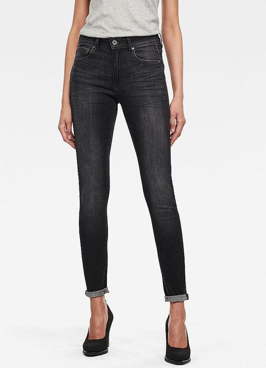 Produktbild G-Star 3301 High Skinny Jeans Superstretch worn in coal (W30/L30)