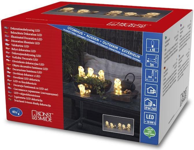 Actual product image Konstsmide Acrylic figure LED panda bears